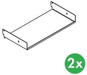 Półka wisząca do ELEMENT SYSTEM, 2 szt.