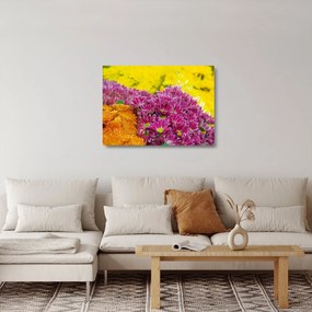 Obraz na szkle - różowy kwiat (70x50 cm)