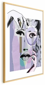 Plakat Chirurgia plastyczna 29,7x42 cm z ramą złotą z marginesem ARTGEIST B