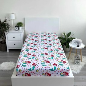 Bawełniane prześcieradło dziecięce z gumką 90x200 cm Ariela "Friends" – Jerry Fabrics
