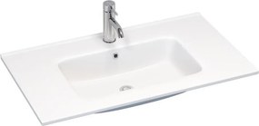 Umywalka wpuszczana LILLESNAD 81x46 cm ceramika/biała