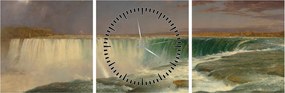 Obraz - Frederic Edwin Church, Niagara, reprodukcje (z zegarem) (90x30 cm)