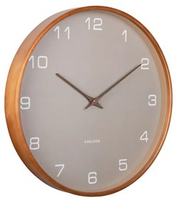 Karlsson 5993GY designerski zegar ścienny szary, średnica 40 cm
