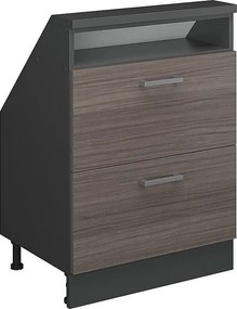 Szafka kuchenna na dach skośny szlachetna szarość 60x46x81.6 r-line