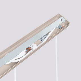 Lampa wisząca KARBON 3L taupe ryflowana SOLLUX  LIGHTING