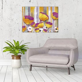Obraz - Ilustracja kwiatów (70x50 cm)