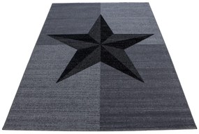 Dywan nowoczesny Plus gwiazda szary 160 cm x 230 cm