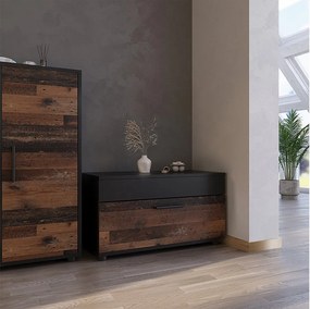 Szafka do salonu czarny/stary 70.8x35.3x38.9 berno