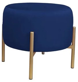 Pufa WILFRED MG VELVET granatowa/złota ATOS