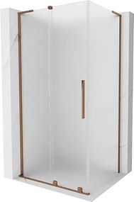 Mexen Velar L kabina prysznicowa rozsuwana 90 x 120 cm, szron, różowe złoto - 871-090-120-33-60