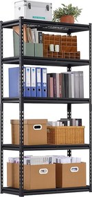 Półki Magazynowe SucceBuy, 5-Poziomowa Regulowana Półka Garażowa, Wytrzymała 907 kg