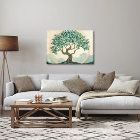 Obraz – Elegancka mozaika z drzewem (70x50 cm)