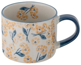 Niebiesko-beżowy kamionkowy kubek 400 ml Myah – Bloomingville