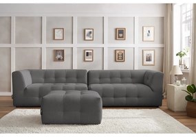 Ciemnoszara sofa 324 cm Kleber – Bobochic Paris