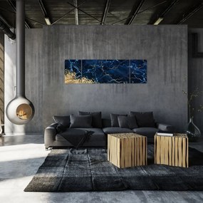 Obraz - Ciemnoniebieski marmur (170x50 cm)