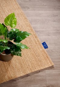 Dywan naturalny jutowy Villeroy &amp; Boch Rosalie złoty 80 cm x 300 cm