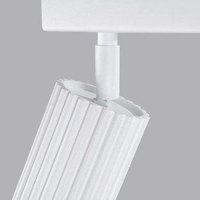 Listwa oświetleniowa 6-punktowa KARBON 6L biała ryflowana SOLLUX  LIGHTING