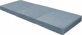 Materac 180/80 + Torba składany turystyczny tkanina Welur : Kolor tkaniny - VELVET - BL06, Rozmiar - 180/80/15, Typ tkaniny - Velvet