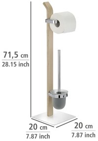 Stojak na papier toaletowy i szczotkę do WC, SAMONA BROWN - 2 w 1, WENKO