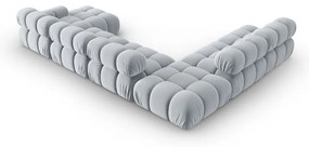 Jasnoniebieska aksamitna sofa 379 cm Bellis – Micadoni Home