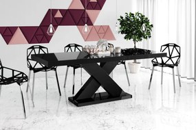 Stół rozkładany w wysokim połysku Xenon czarny