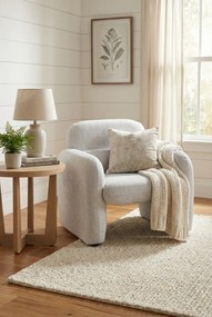 Szary fotel wypoczynkowy z podłokietnikami T8-D65