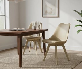 Nowoczesne beżowe krzesło  K1-B49