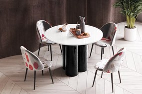 Okrągły stół w wysokim połysku Raveo Hubertus