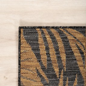 Dywan uniwersalny MIRA Liście Czarno Brązowe 80 cm x 150 cm