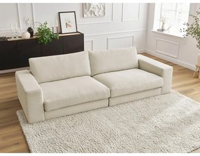 Beżowa sztruksowa sofa 274 cm Leonard – Bobochic Paris