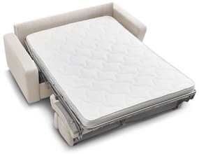 Kremowa sztruksowa rozkładana sofa 215 cm Monaco – Bobochic Paris
