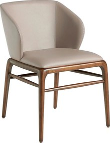 Ciemne krzesło z ekoskóry norek 4065 ANGEL CERDA