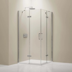 Kabina prysznicowa narożna EX809 podwójne drzwi Szkło ESG 6 mm z powłoką Nano – 100 x 100 x 195 cm