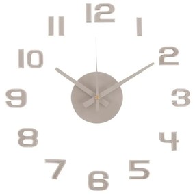 Karlsson 6001WG design zegar samoprzylepny szary, średnica 40 cm