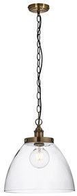 Endon 102926 - Żyrandol na łańcuchu HANSEN 1xE27/10W/230V mosiądz