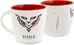 Kubek Diablo biało-czerwony