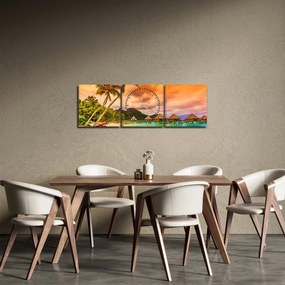 Obraz - Bora Bora Island (z zegarem) (90x30 cm)