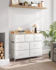 Komoda z szufladami FLEXIRO 98x85 cm, kremowa