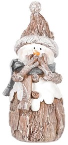 Ozdoba świąteczna Bałwan, żywica, 15 cm