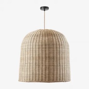 Lampa Sufitowa Wisząca Flandria Miel - Czarna & Ø60 Cm - ↑60 Cm Flandes - Sklum