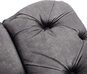Sofa SORRENTO 2S Dwuosobowa Szara Welurowa Glamour