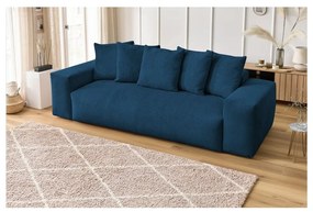 Ciemnoniebieska sztruksowa sofa 280 cm Voltaire – Bobochic Paris