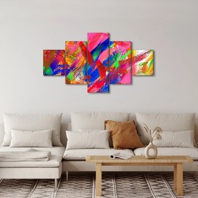 Obraz - Kolorowa abstrakcja (125x70 cm)