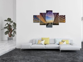 Obraz nowoczesnej architektury mostowej (125x70 cm)