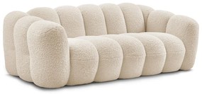 Beżowa sofa z materiału bouclé 232 cm Hippolyte – Bobochic Paris