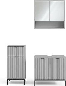 Zestaw mebli łazienkowych szary 70x45x63 eliza