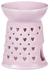 Porcelanowa lampa zapachowa Pink, 11 x 11 x 14 cm