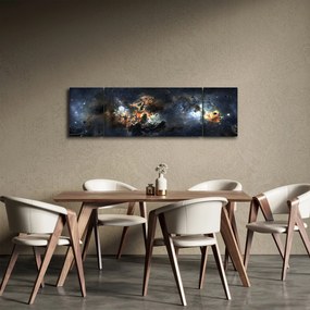 Obraz - Wszechświat z mgławicą (170x50 cm)