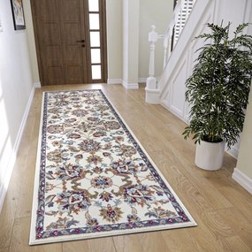 Dywan klasyczny Luxor kremowy 80 cm x 240 cm