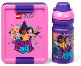 Komplet butelki na wodę i pudełka na przekąski LEGO® Friends Girls Rock